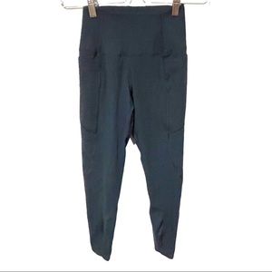 LNDR Size XS Dark Green‎ High Rise Athletic Full Length Legging